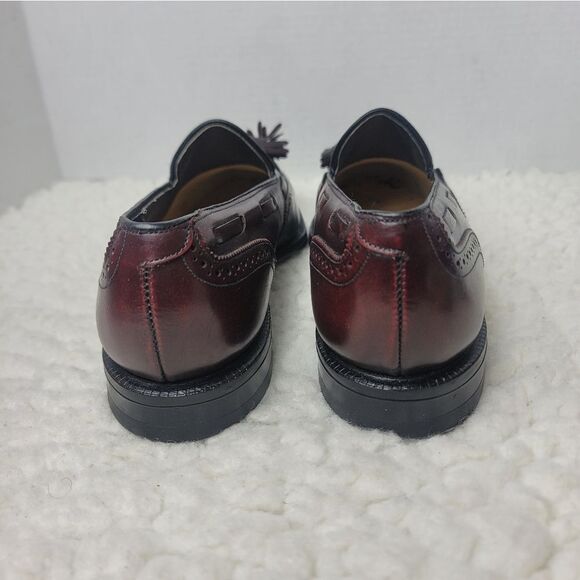 Vtg Johnston & Murphy Presidents Collection Sz 7.5 Tassel Loafers Brown Leather main image 11